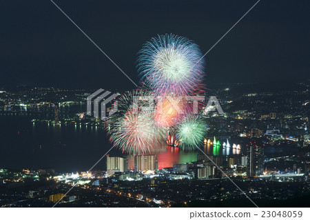 Biwa Large Fireworks Festival in Shiga Otsu City 23048059