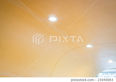 Architecture abstract background of wooden ceiling 23048063