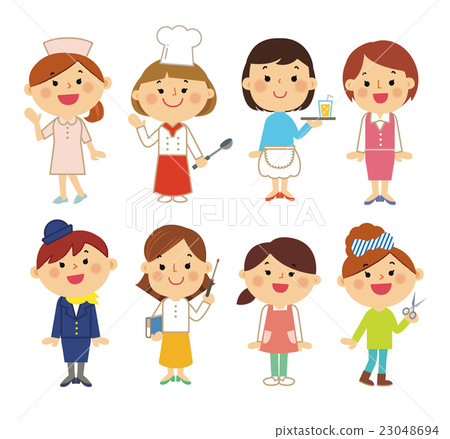 工作婦女的人 23048694