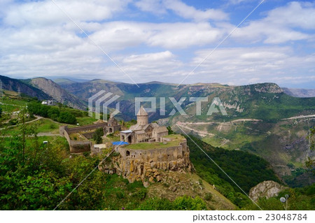 Landscape of Armenian Tatev Monastery Landscape of Armenian Tatev Monastery 23048784