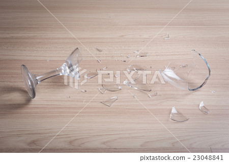 broken wine glass broken wine glass 23048841