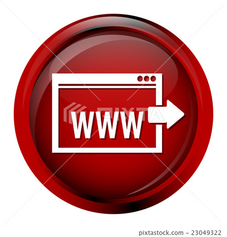 Internet icon, browser sign button-插圖素材 [23049322] - PIXTA圖庫