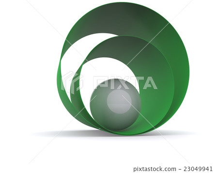 glass ball abstract background. 3d glass ball abstract background. 3d 23049941