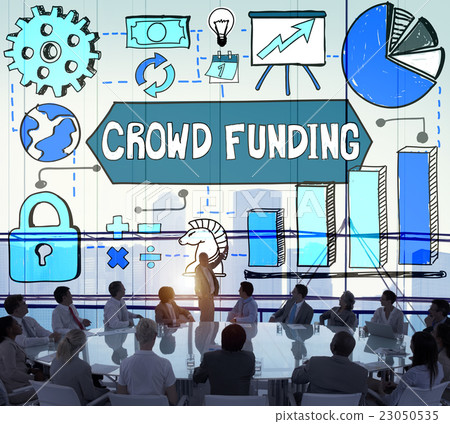 Crowd Funding Finance Fundraising Concept 23050535