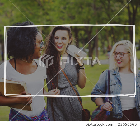 Girls Friendship Women Friends Students Concept 23050569