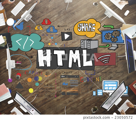 HTML Connectiion Links Digital Communication Concept 23050572