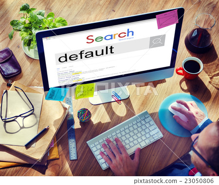 Businessman Working Computer Network Browsing Concept 23050806