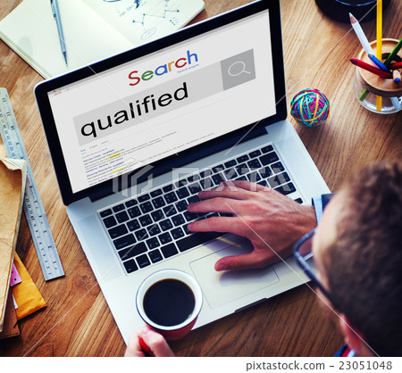 Qualified Qualify Qualification Diploma Capacity Concept Qualified Qualify Qualification Diploma Capacity Concept 23051048