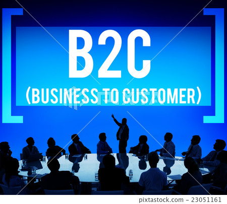 Business To Customer Consumer Commerce Contact Concept Business To Customer Consumer Commerce Contact Concept 23051161