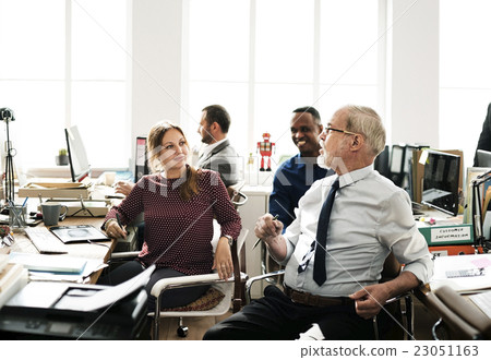 Stock Photo: Business Team Working Office Worker Concept