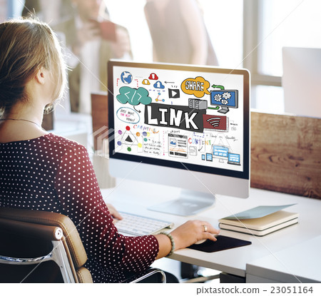 Link Connection Network Technology HTML Concept 23051164