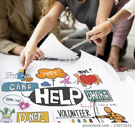 Help Aid Charity Support Welfare Concept 23051631