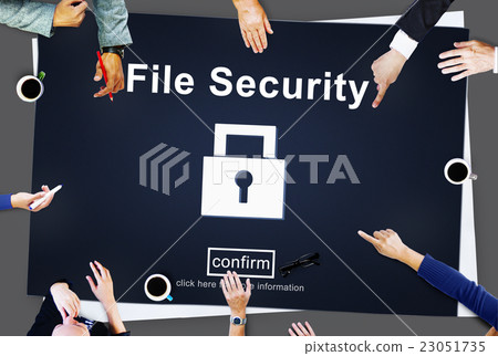Data Privacy Encrypted Online Security Protection Concept Data Privacy Encrypted Online Security Protection Concept 23051735