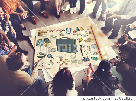 Briefcase Icon Business Accounting Drawing Concept Briefcase Icon Business Accounting Drawing Concept 23051923