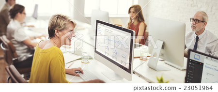 Businesswoman Contemporary Cooperation Creative Concept 23051964