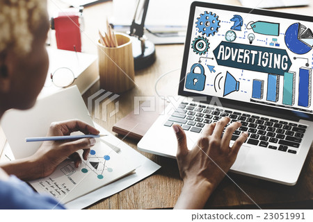 Advertising Marketing Business Strategy Concept Advertising Marketing Business Strategy Concept 23051991