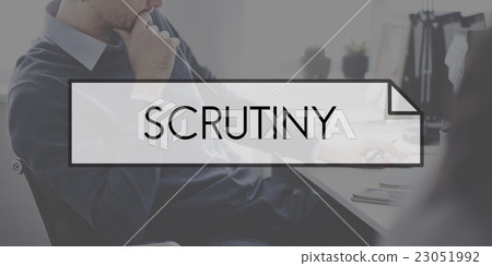 Scrutiny Audit Observe Investigator Magnifier Concept Scrutiny Audit Observe Investigator Magnifier Concept 23051992