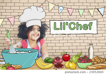 Lil' Chef Cooking Kid Child Culinary Food Concept Lil' Chef Cooking Kid Child Culinary Food Concept 23052604