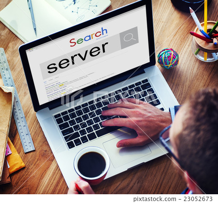 Server Network Data Online Computer Technology Concept 23052673
