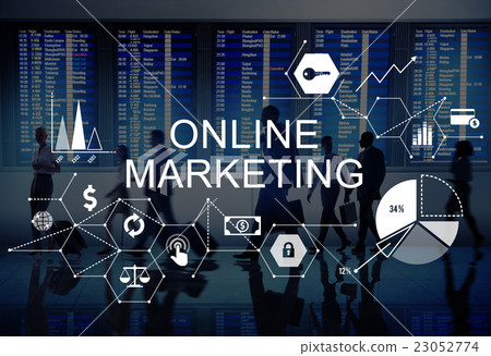 Online Marketing Advertising Branding Strategy Concept Online Marketing Advertising Branding Strategy Concept 23052774