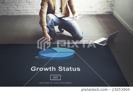 Growth Status Data Development Business Concept 23053004