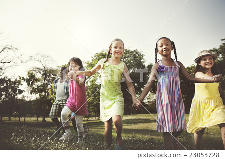 Kids Children Fun Playing Happiness Togetherness Concept Kids Children Fun Playing Happiness Togetherness Concept 23053728