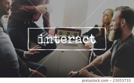Interact Interaction Interactive Interacting Group Concept 23053735