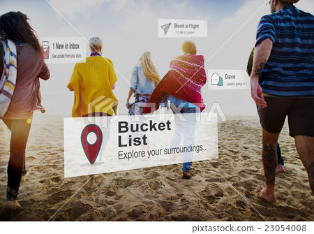Bucket List Goals Aspirations Inspiration Motivation Concept 23054008