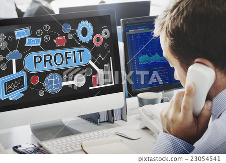 Profit Income Savings Banking Money Concept Profit Income Savings Banking Money Concept 23054541