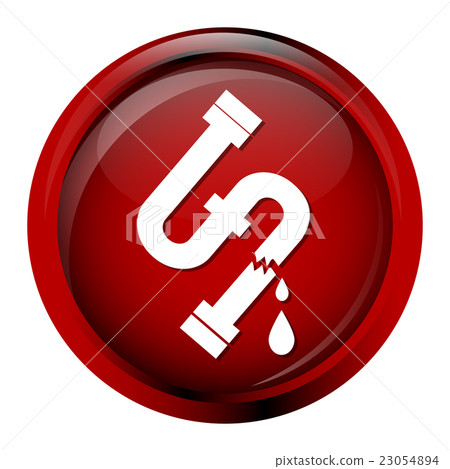 Water leak icon, Pipe icon sign Water leak icon, Pipe icon sign 23054894