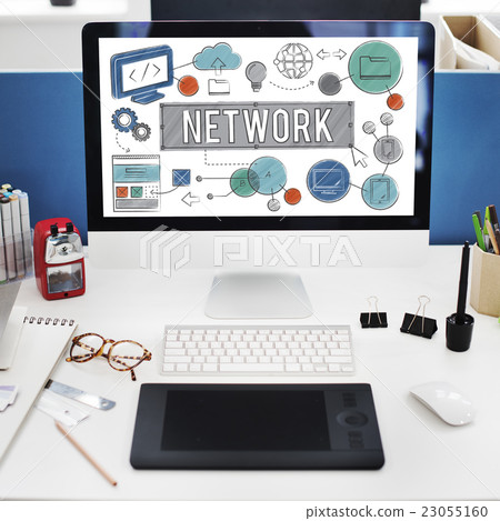 Network Connection Internet Online Technology Concept Network Connection Internet Online Technology Concept 23055160