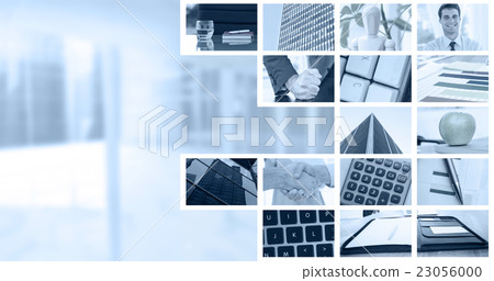 Composite image of angry businessman thump the table Composite image of angry businessman thump the table 23056000