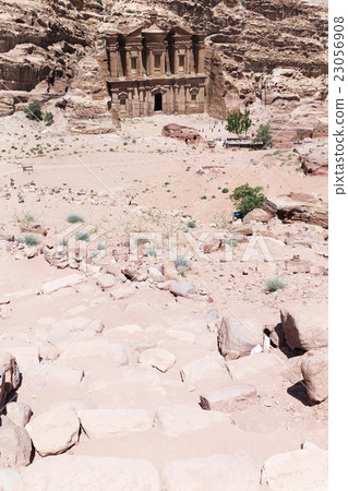 Ancient temple in Petra, Jordan 23056908