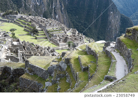 View of the ancient Inca City of Machu Picchu 23058749