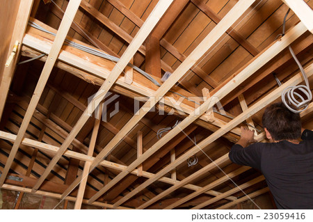 Room renovation image Ceiling ground making 23059416