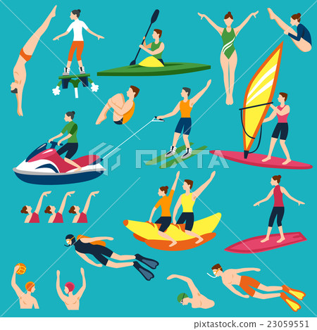 Water Sport And Activities Set Water Sport And Activities Set 23059551