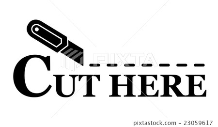 sharp knife with cut line sharp knife with cut line 23059617