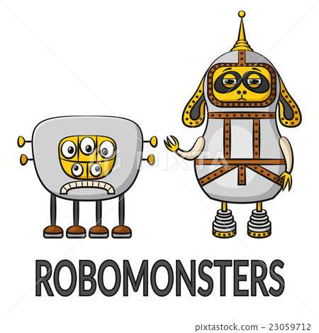 Cartoon Robots Set Cartoon Robots Set 23059712