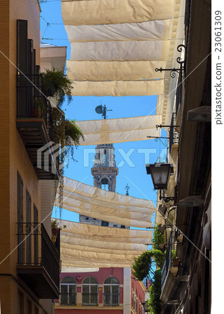 Canopies provide shade 23061309