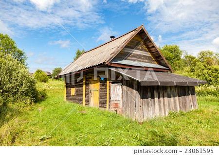 Traditional russian wooden bath at the countryside 23061595