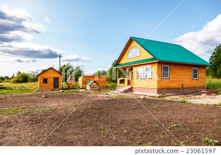 New wooden country house with outbuildings New wooden country house with outbuildings 23061597