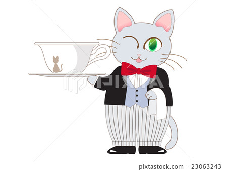 Cat's Butler - Stock Illustration [23063243] - PIXTA