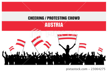 Cheering or Protesting Crowd Austria Cheering or Protesting Crowd Austria 23064275