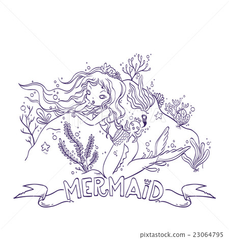 Little Mermaid For Coloring Little Mermaid For Coloring 23064795