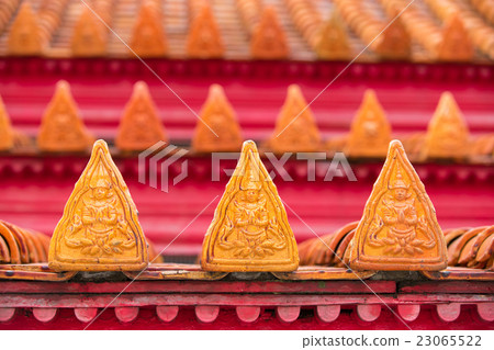Roof tile of the marble temple, Bangkok 23065522