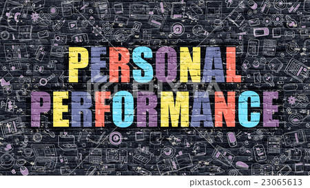 Personal Performance Concept. Multicolor on Dark Personal Performance Concept. Multicolor on Dark 23065613