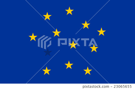 Abstract Flag of European Union with blended stars 23065655