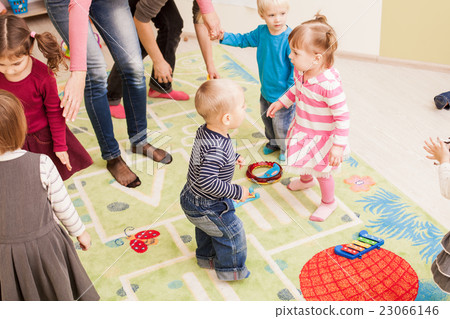 Group of little children dancing  23066146