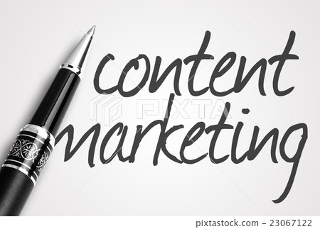 pen writes content marketing on paper pen writes content marketing on paper 23067122