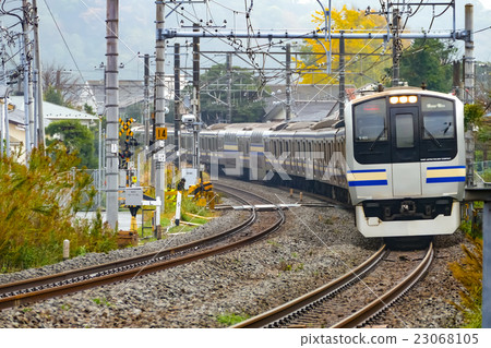 Yokosuka Sobu Quick Line E 217 System Near Kamakura Station 23068105